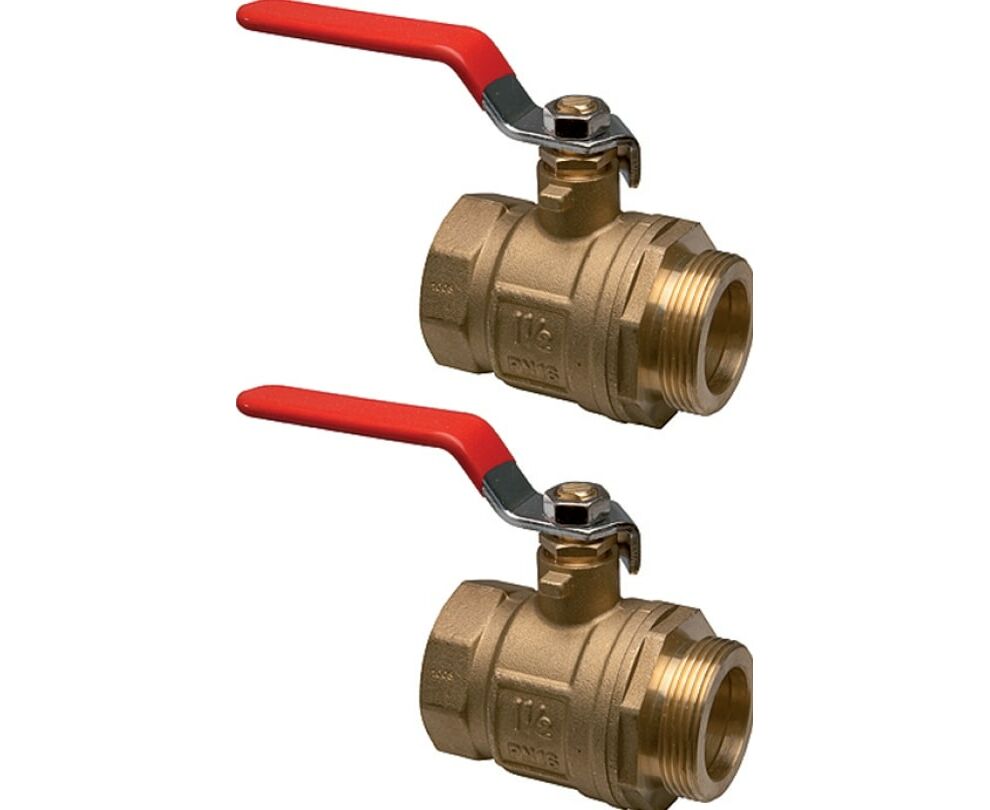 USYSTEMS кран шаровой для промышленного коллектора Magna G 1 1/2", комплект
